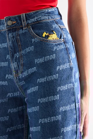 Jeans Pikachu Pokemon - Blu chiaro