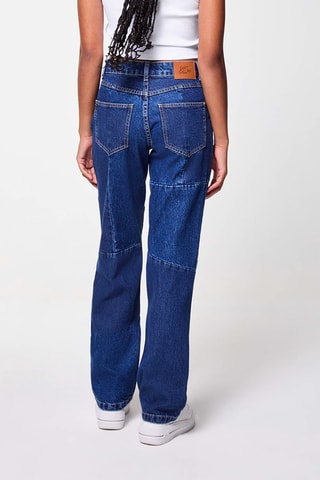 Jeans a vita alta - 
Blu