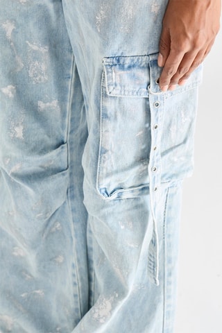 Jeans cargo - Celeste