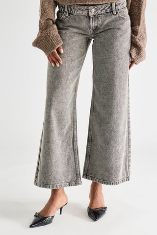 Jeans wide legs - Grigio