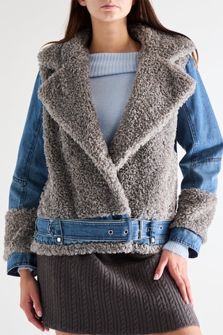 Casaco de ganga - Azul