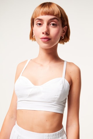 Crop top - Bianco
