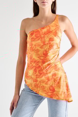 Top asimmetrico - Arancione