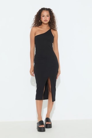 Vestido asimétrico - Negro