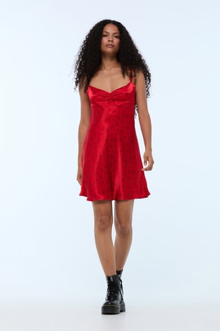 Abito a trapezio - Rosso