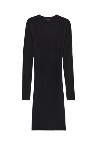 Vestido jersey - 
Negro