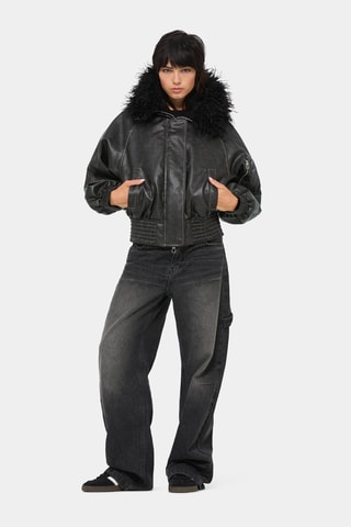 Giubbotto con cappuccio - Nero