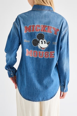 Camicia in jeans Topolino Disney - Blu chiaro