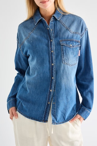 Camicia in jeans Topolino Disney - Blu chiaro