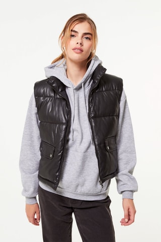 Piumino senza maniche - Nero