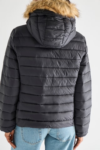 Piumino con cappuccio - Nero