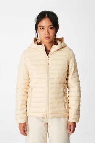 Piumino con cappuccio - Beige