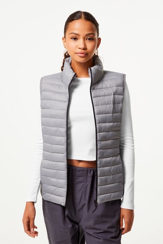 Piumino light senza maniche - Grigio chiaro