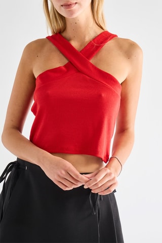 Crop top - Rosso
