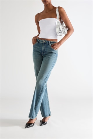 Bustier crop top - Wit