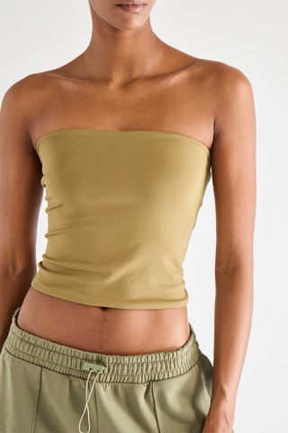 Crop top bustier - Kaki