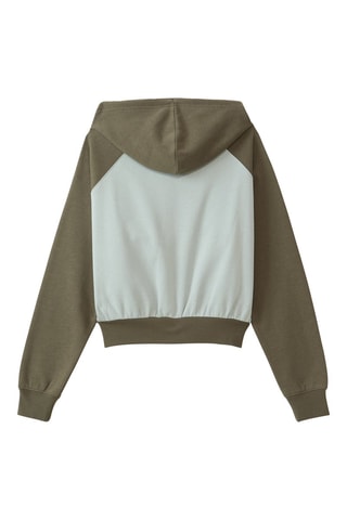 Felpa con cappuccio - Verde