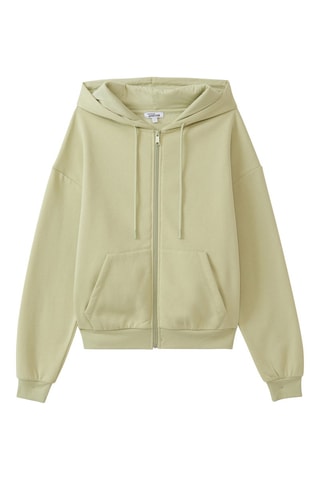 Felpa con cappuccio - Verde