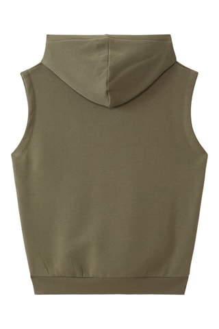 Felpa con cappuccio - Kaki scuro