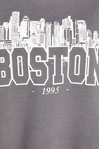 Felpa oversize - Grigio scuro