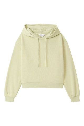 Sweat com capuz - Verde-claro