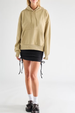 Felpa con cappuccio - Beige