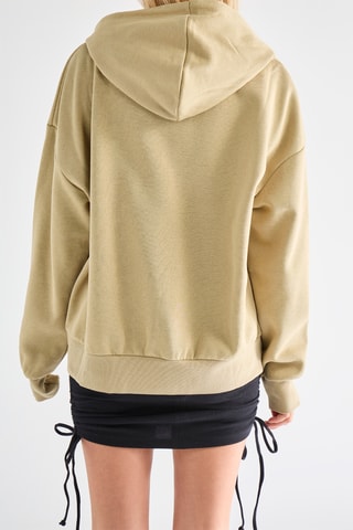 Felpa con cappuccio - Beige