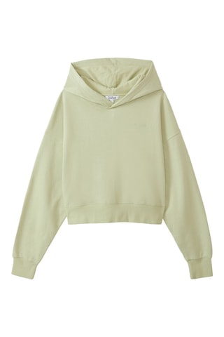 Felpa con cappuccio - Verde