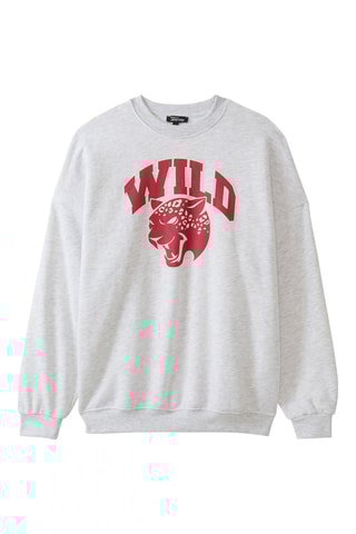 Felpa oversize - Grigio melange