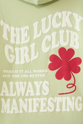 Felpa con cappuccio - Verde