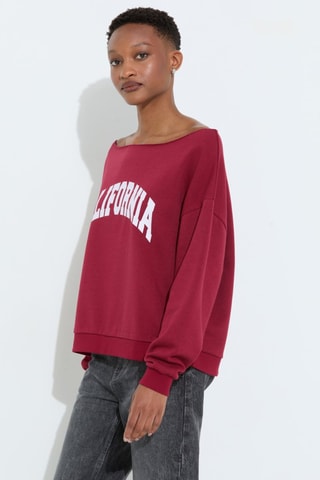 Felpa oversize - Rosso