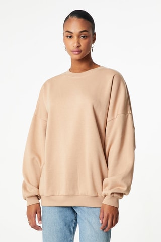 Felpa oversize - Beige