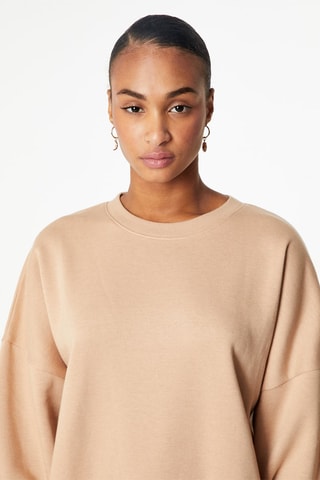 Felpa oversize - Beige