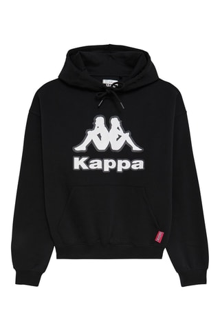 Felpa con cappuccio x Kappa - Nero