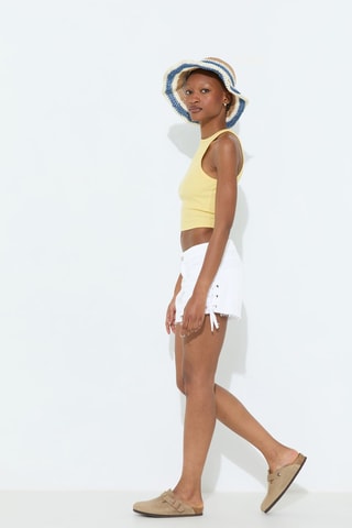 Shorts in jeans - Bianco