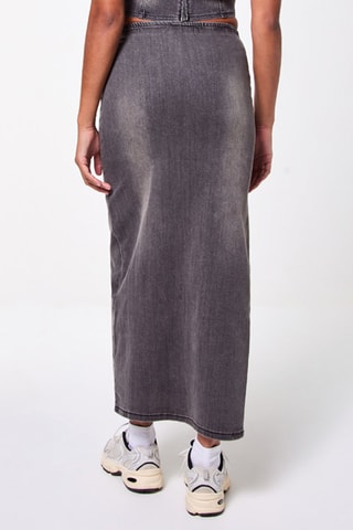 Gonna lunga in jeans - Grigio