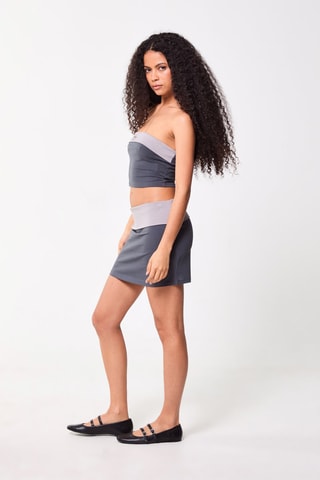 Minigonna - Grigio scuro