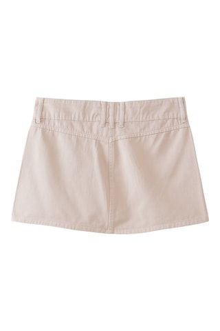 Minigonna in jeans - Taupe