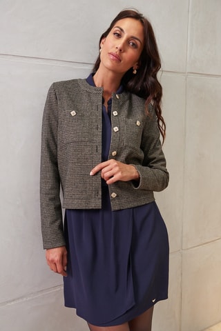 Cardigan - Beige e nero