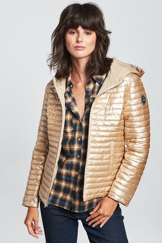 Piumino con cappuccio - Beige