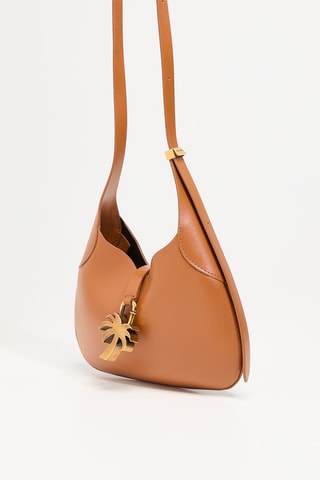 ##Sac bandoulière en cuir - Marron