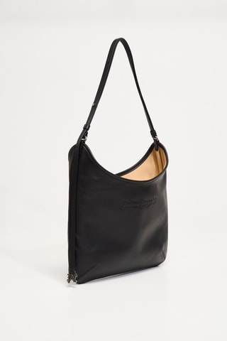 ##Sac porté épaule en cuir - Noir