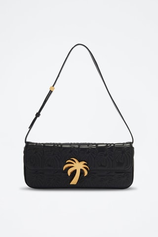 ##Sac bandoulière en cuir d’ovin - Noir