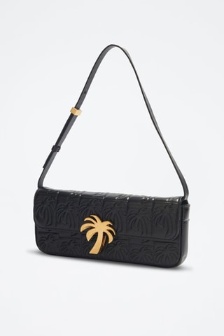 ##Sac bandoulière en cuir d’ovin - Noir