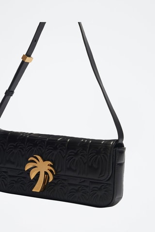 ##Sac bandoulière en cuir d’ovin - Noir