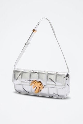 ##Sac bandoulière en cuir d’ovin - Argenté