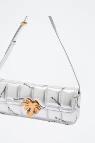 ##Sac bandoulière en cuir d’ovin - Argenté