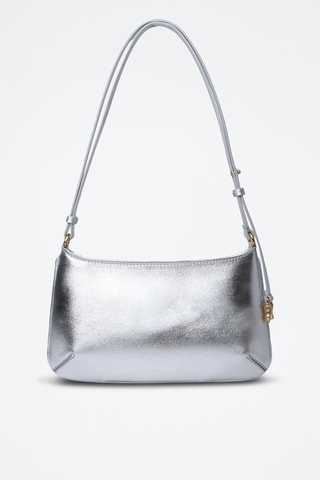 ##Sac bandoulière en cuir d’ovin - Argenté