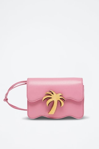 ##Sac bandoulière en cuir - Rose