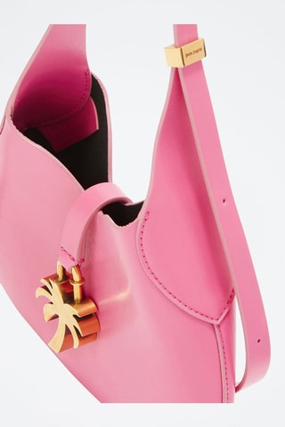 ##Sac bandoulière en cuir - Rose